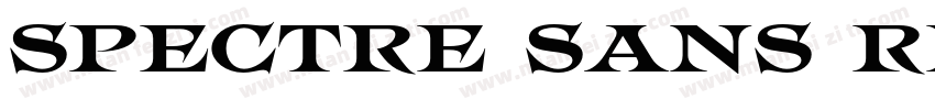 Spectre Sans Regular字体转换
